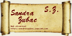 Sandra Zubac vizit kartica
